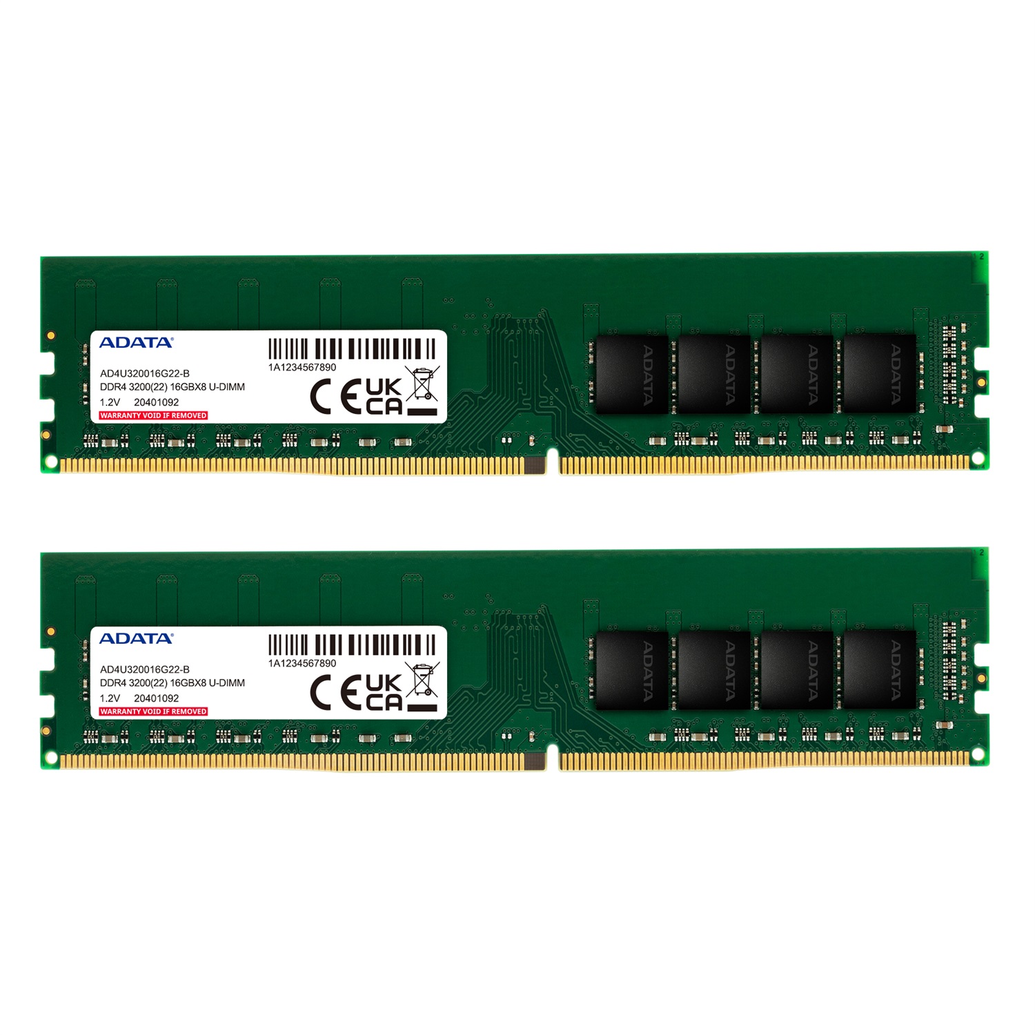 ADATA AD4U320016G22-DTGN Memoria RAM 32 GB (2 x 16 GB) DDR4 3200 MHz CL22 288-pin DIMM