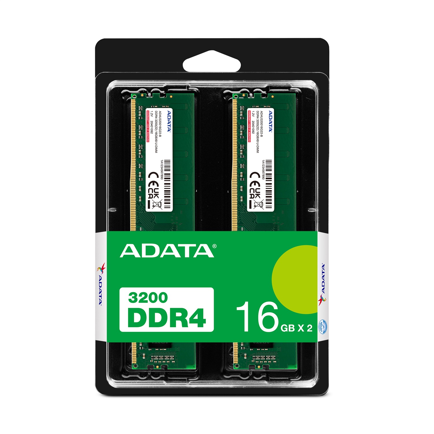 ADATA AD4U320016G22-DTGN Memoria RAM 32 GB (2 x 16 GB) DDR4 3200 MHz CL22 288-pin DIMM
