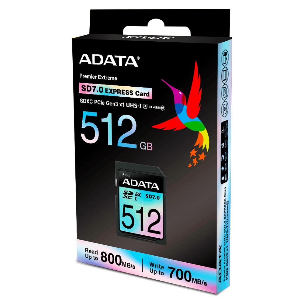 ADATA Premier Extreme 512 GB SDXC UHS-I Classe 10 - Velocità di lettura 800 MB/s, scrittura 700 MB/s