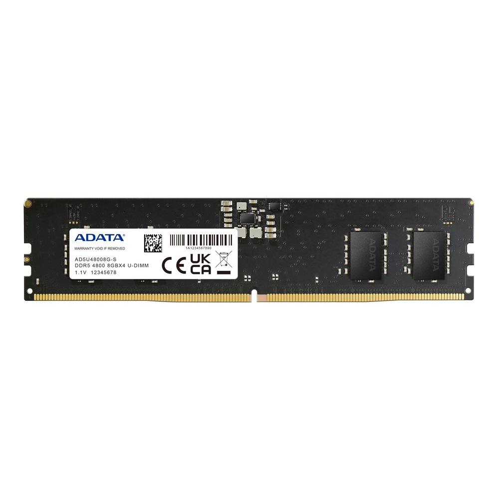 ADATA AD5U48008G-S Memoria RAM 8 GB DDR5 4800 MHz DIMM ECC CL40 con Data Integrity Check