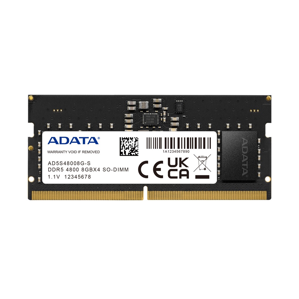 ADATA AD5S48008G-S Memoria RAM SO-DIMM 8GB DDR5 4800MHz CL40 con Verifica Integrità Dati