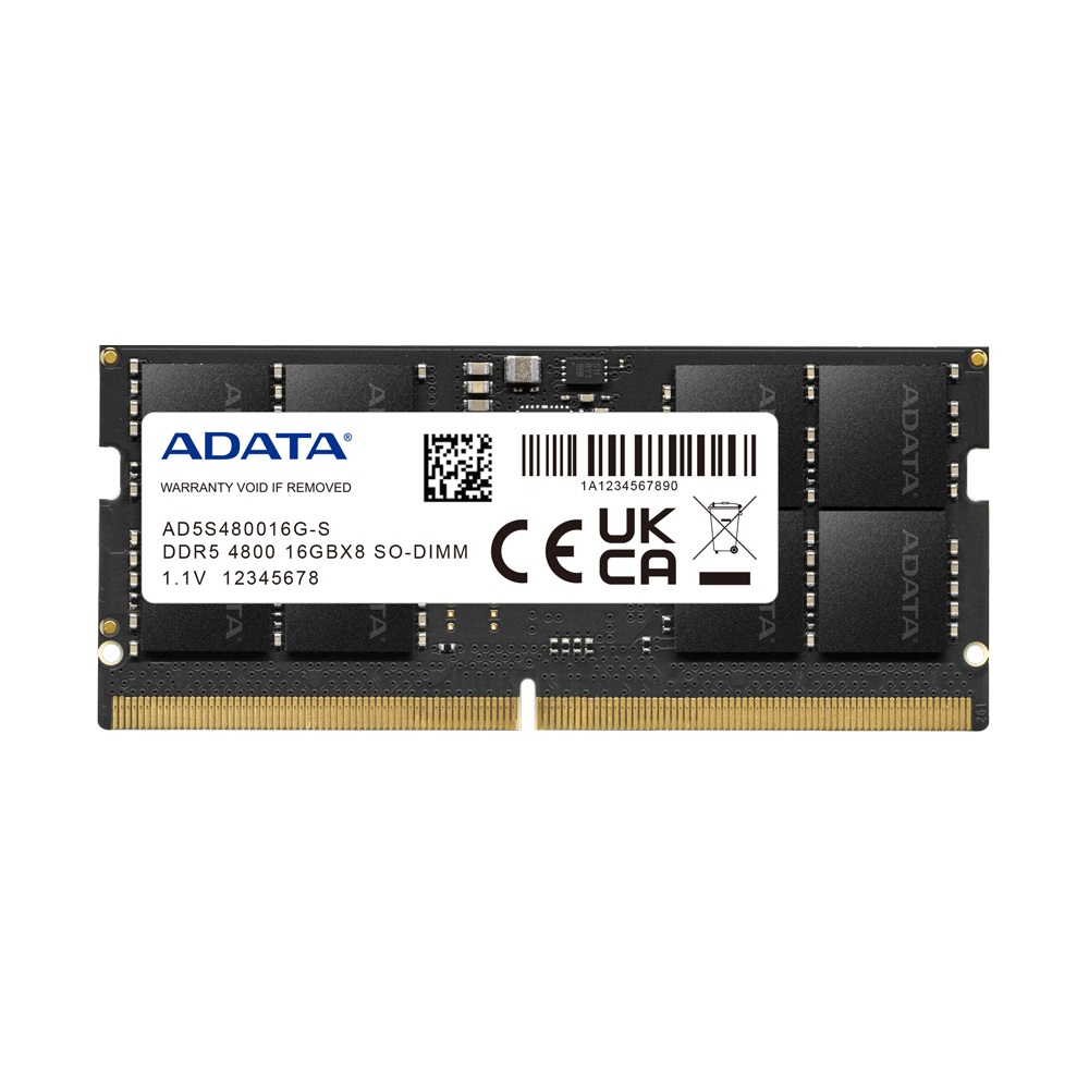 ADATA AD5S480016G-S Memoria RAM SO-DIMM 16 GB DDR5 4800 MHz CL40 con Data Integrity Check