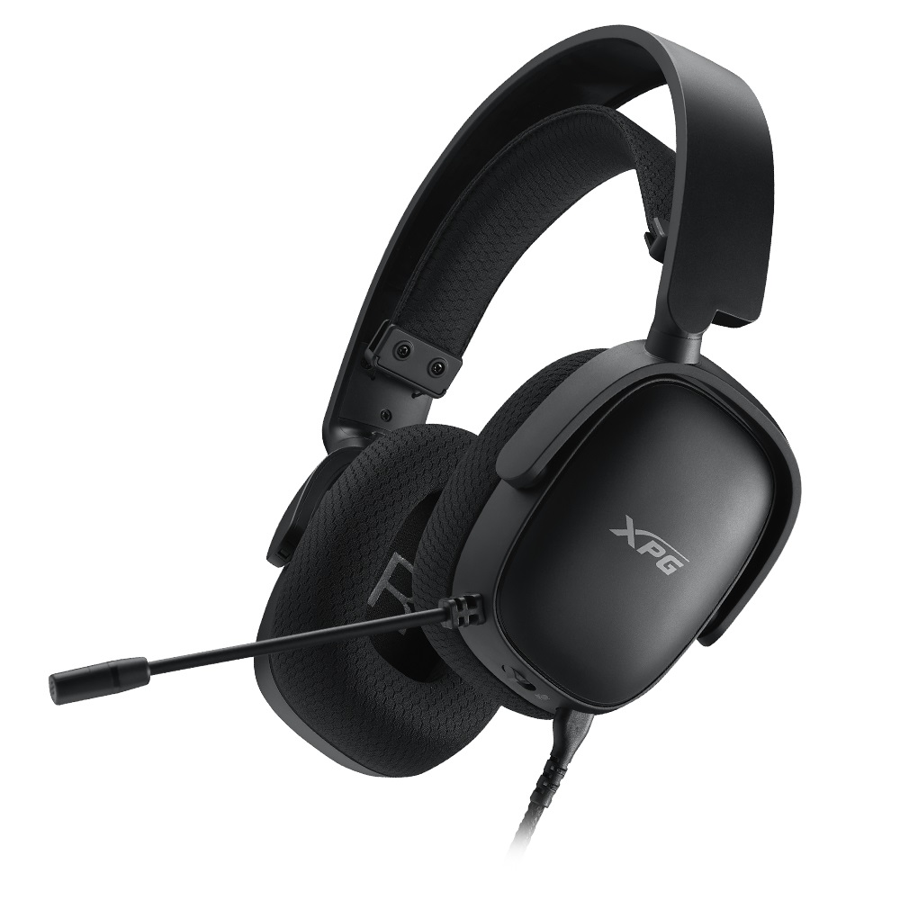 XPG PRECOG S Auricolare Cablato Gaming Nero - Driver 50mm, Suono Surround 3D, Superleggero, Jack 3,5mm