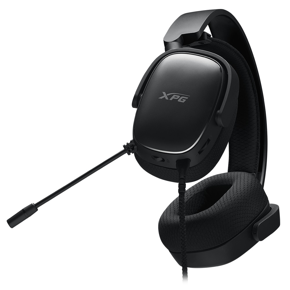 XPG PRECOG S Auricolare Cablato Gaming Nero - Driver 50mm, Suono Surround 3D, Superleggero, Jack 3,5mm