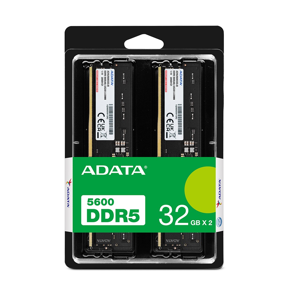 ADATA AD5U560032G-DT Memoria RAM 64 GB (2 x 32 GB) DDR5 5600 MHz CL46 DIMM