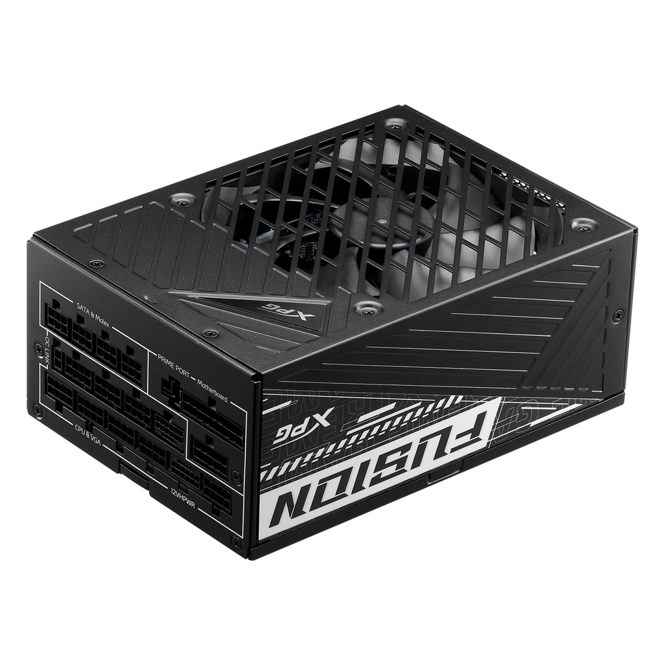 XPG FUSION 1600W Alimentatore per Computer 20 4 pin ATX Modulare Nero - 80 Plus Titanium