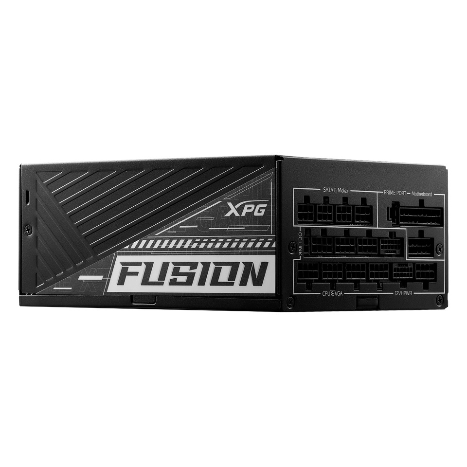 XPG FUSION 1600W Alimentatore per Computer 20 4 pin ATX Modulare Nero - 80 Plus Titanium