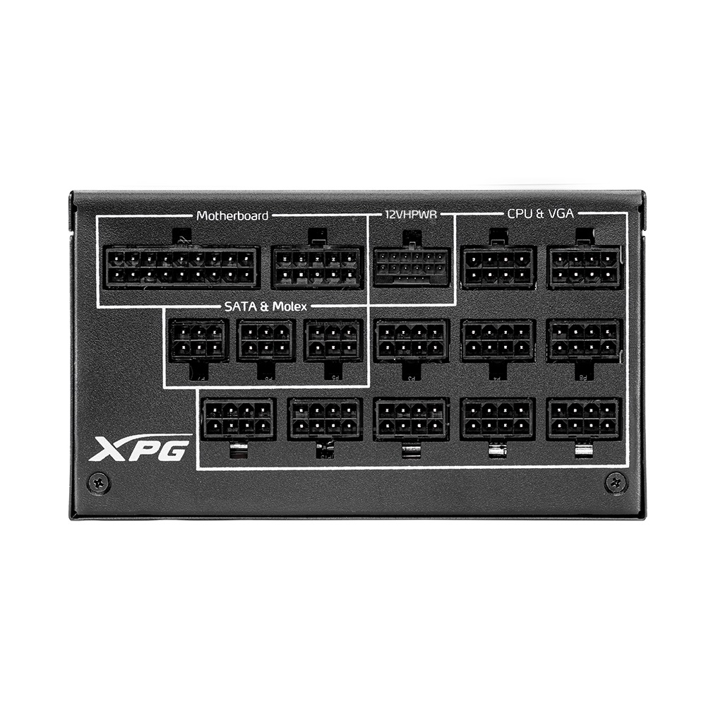 XPG CYBERCORE II 1000W Alimentatore Modulare ATX 80 PLUS Platinum con Connettore 12VHPWR e Ventola Nidec