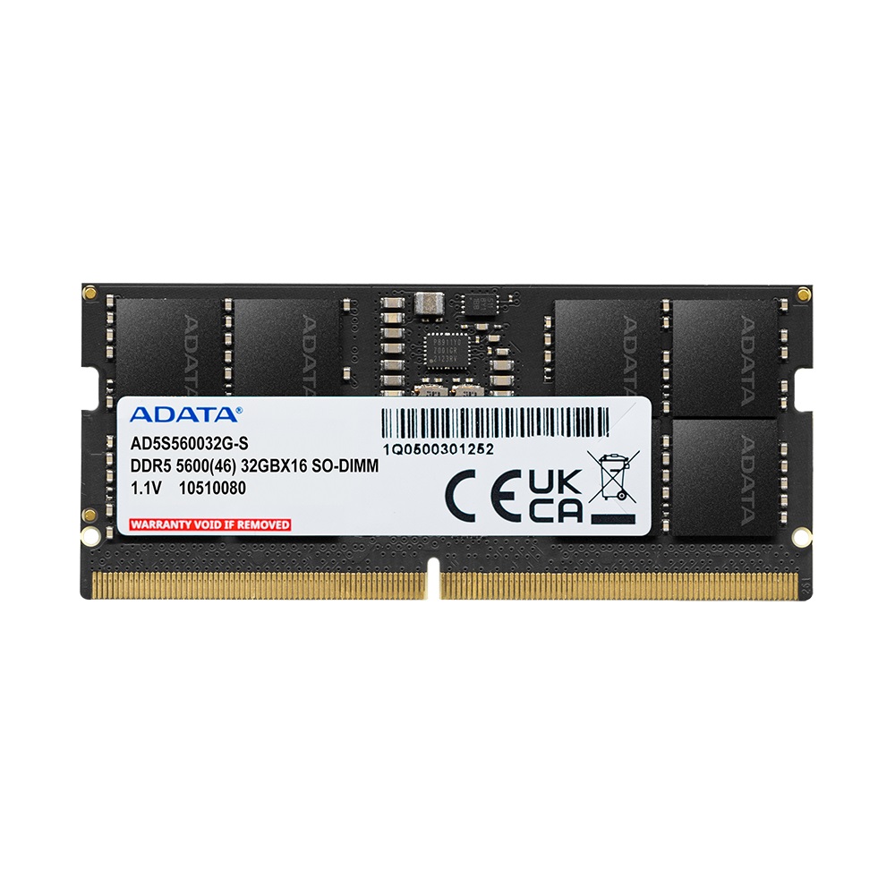 ADATA AD5S560016G-S Memoria RAM 16 GB DDR5 5600 MHz SO-DIMM 262-pin CL46 con Data Integrity Check