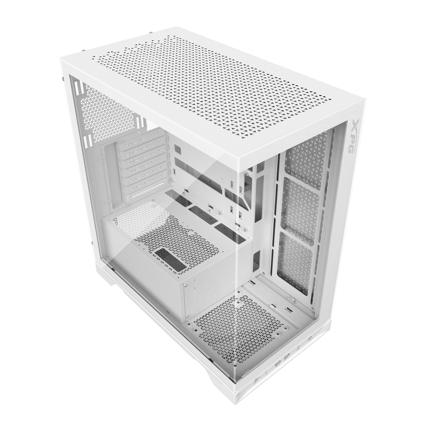 XPG INVADER X Midi Tower PC Bianco - Compatibile ATX, micro ATX, Mini-ITX, SPCC, Altezza CPU 17,5 cm