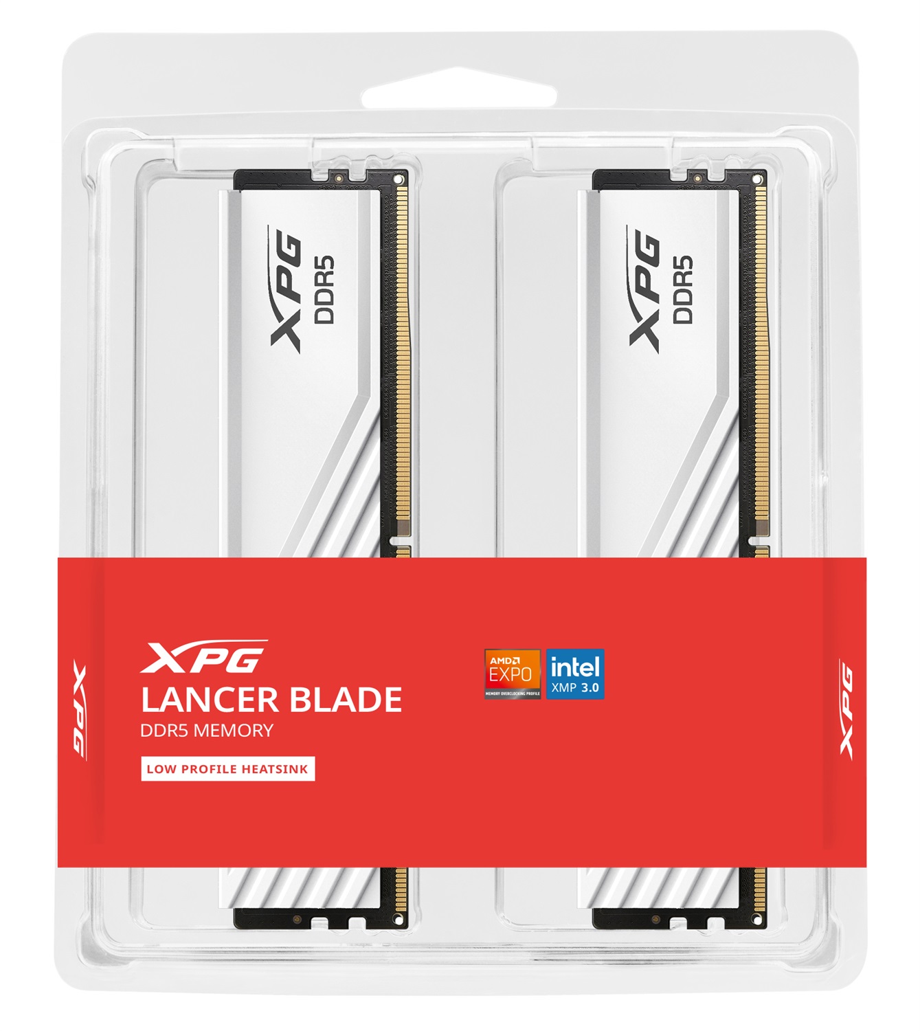 ADATA XPG Lancer Blade DDR5 32GB (2x16GB) 5600MHz CL46 RAM Bianco