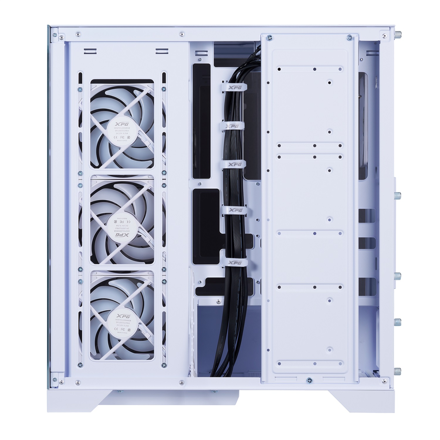 XPG Invader X BTF Midi Tower Bianco - ATX, micro ATX, Mini-ATX, SPCC, Vetro temperato, Altezza dissipatori 17,5 cm