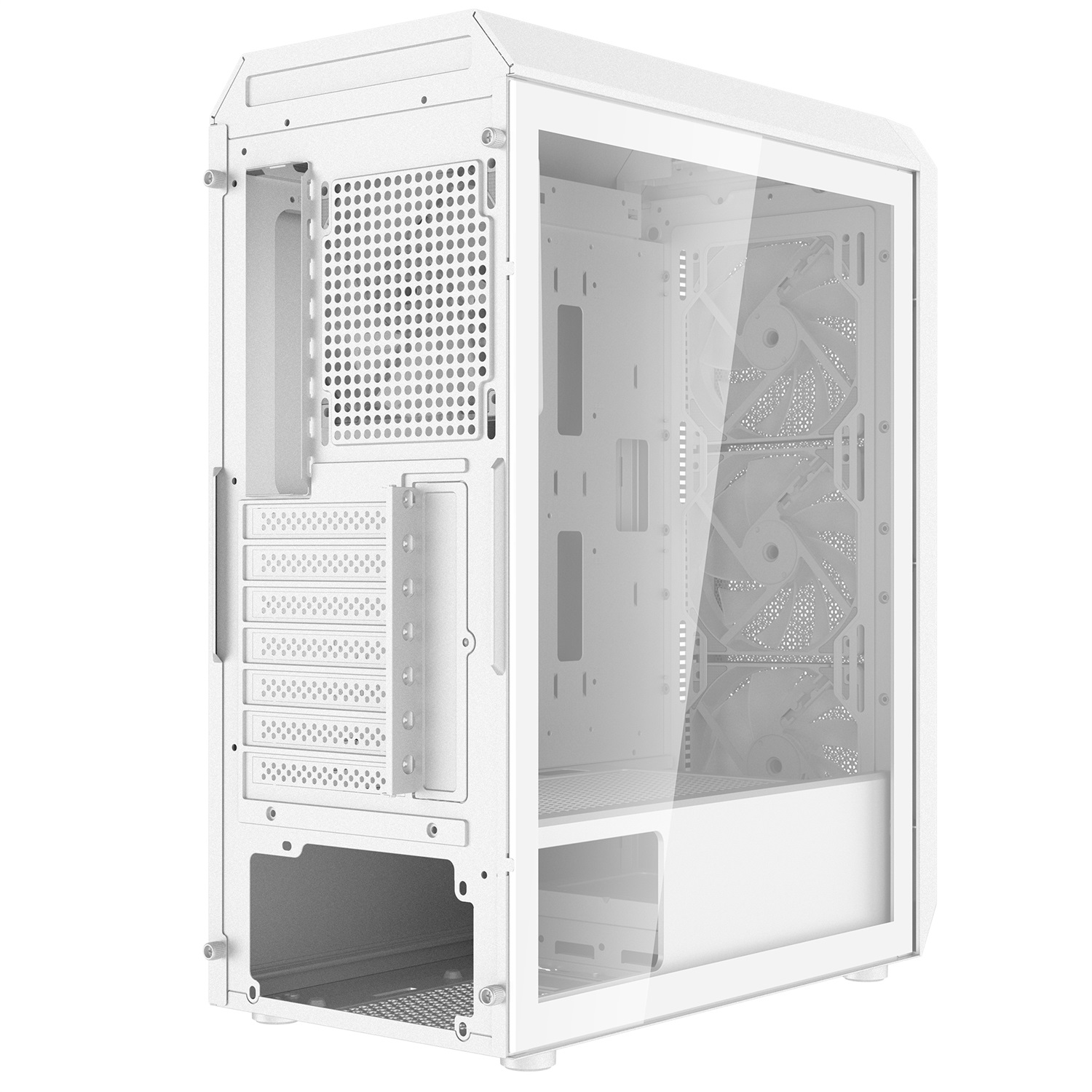XPG VALOR AIR PLUS Midi Tower PC Bianco - Compatibile ATX, micro ATX, Mini-ITX, 3 Ventole 120 mm, Altezza Dissipatore 16 cm