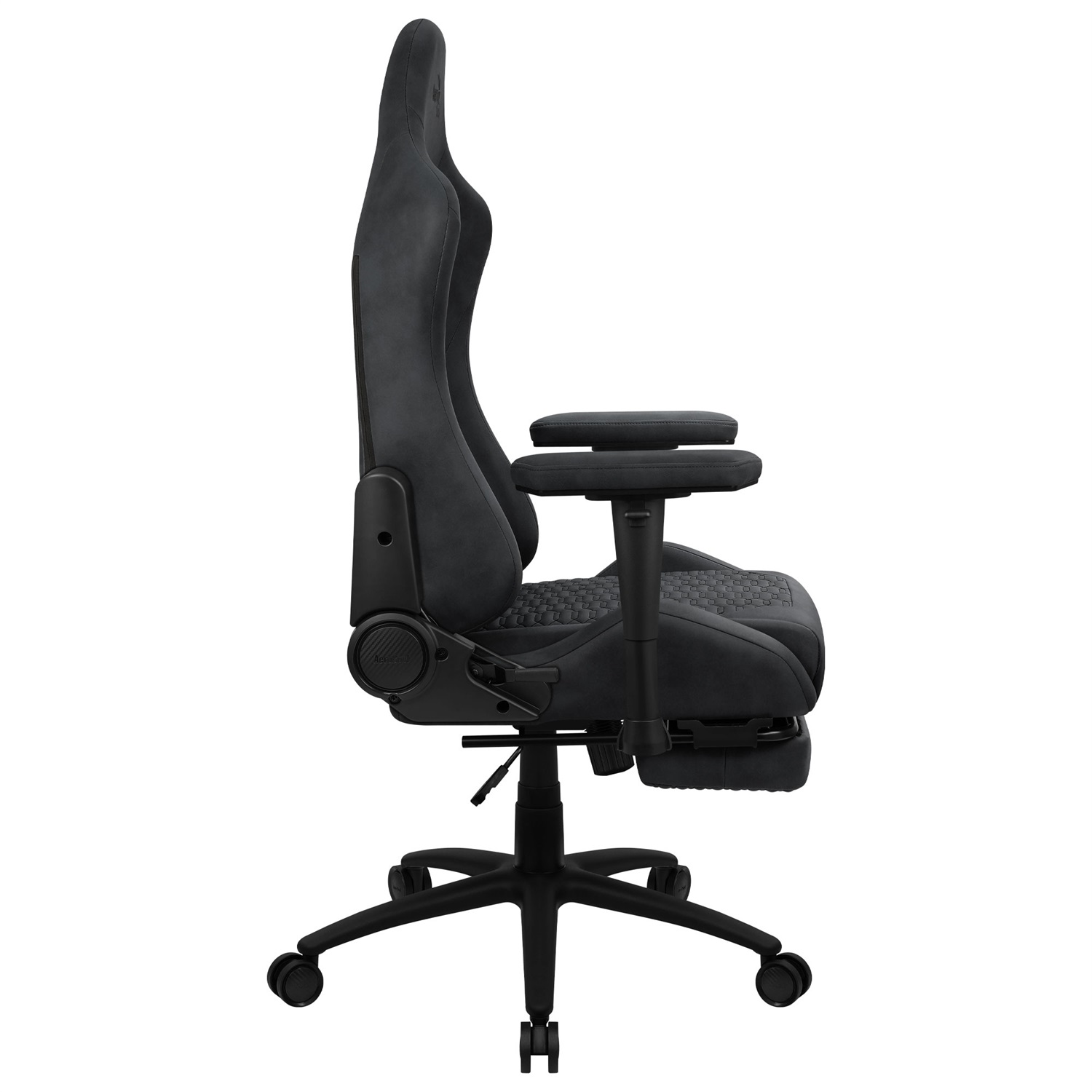 Aerocool Royal AeroSuede Sedia per Gaming Universale, Seduta Imbottita, Schienale Imbottito, Colore Grigio, Peso Massimo 150 kg