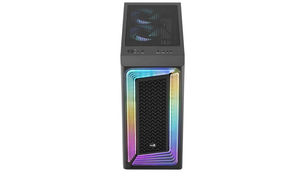 Aerocool Interstellar G BK V1 Midi Tower Nero con Vetro Temperato e Ventole RGB
