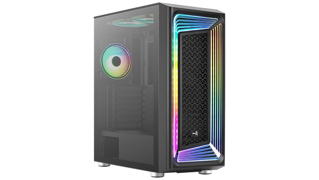 Aerocool Interstellar G BK V1 Midi Tower Nero con Vetro Temperato e Ventole RGB