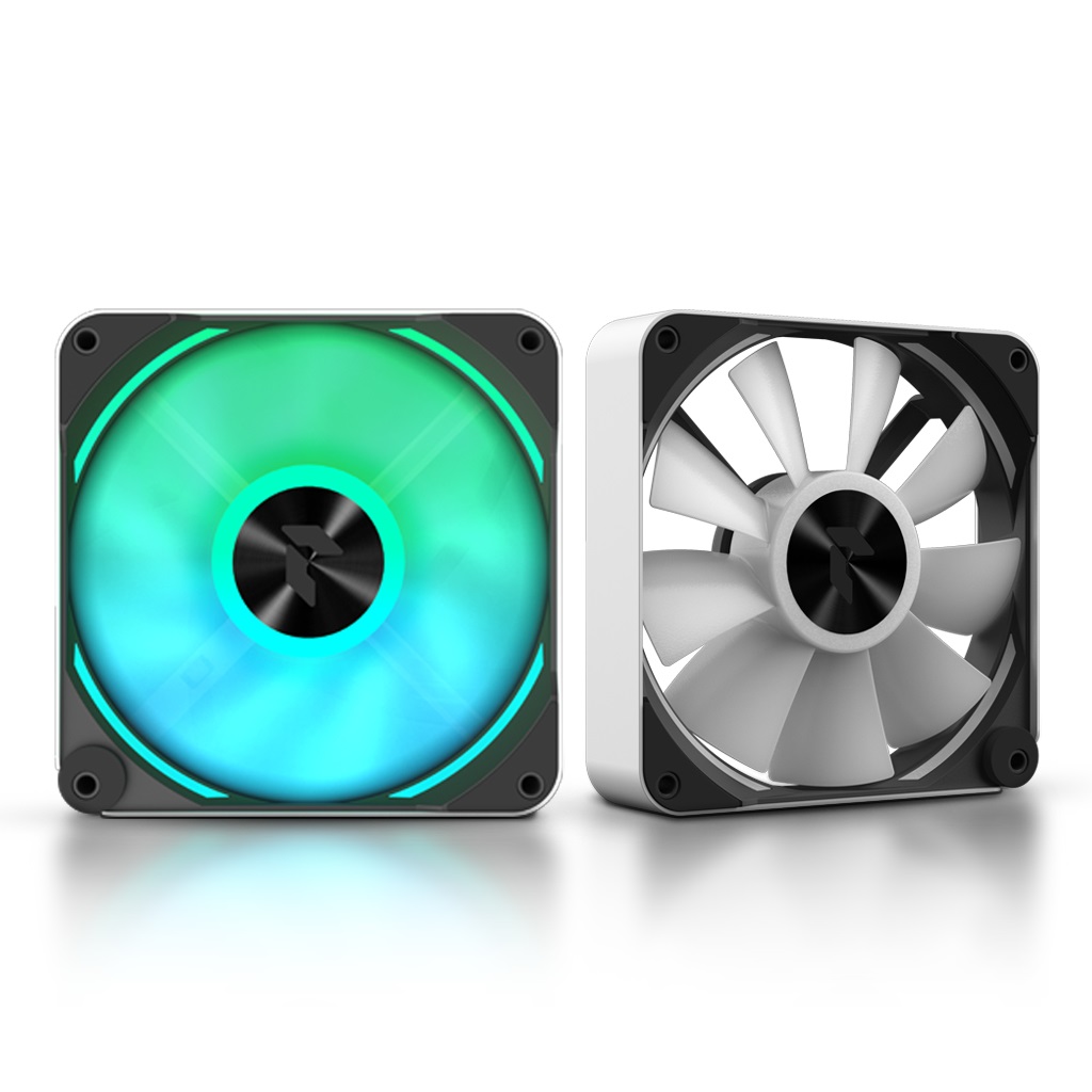 APNX Ventola FP2-120 PWM ARGB 120mm Bianco con Cuscinetto Fluido Dinamico