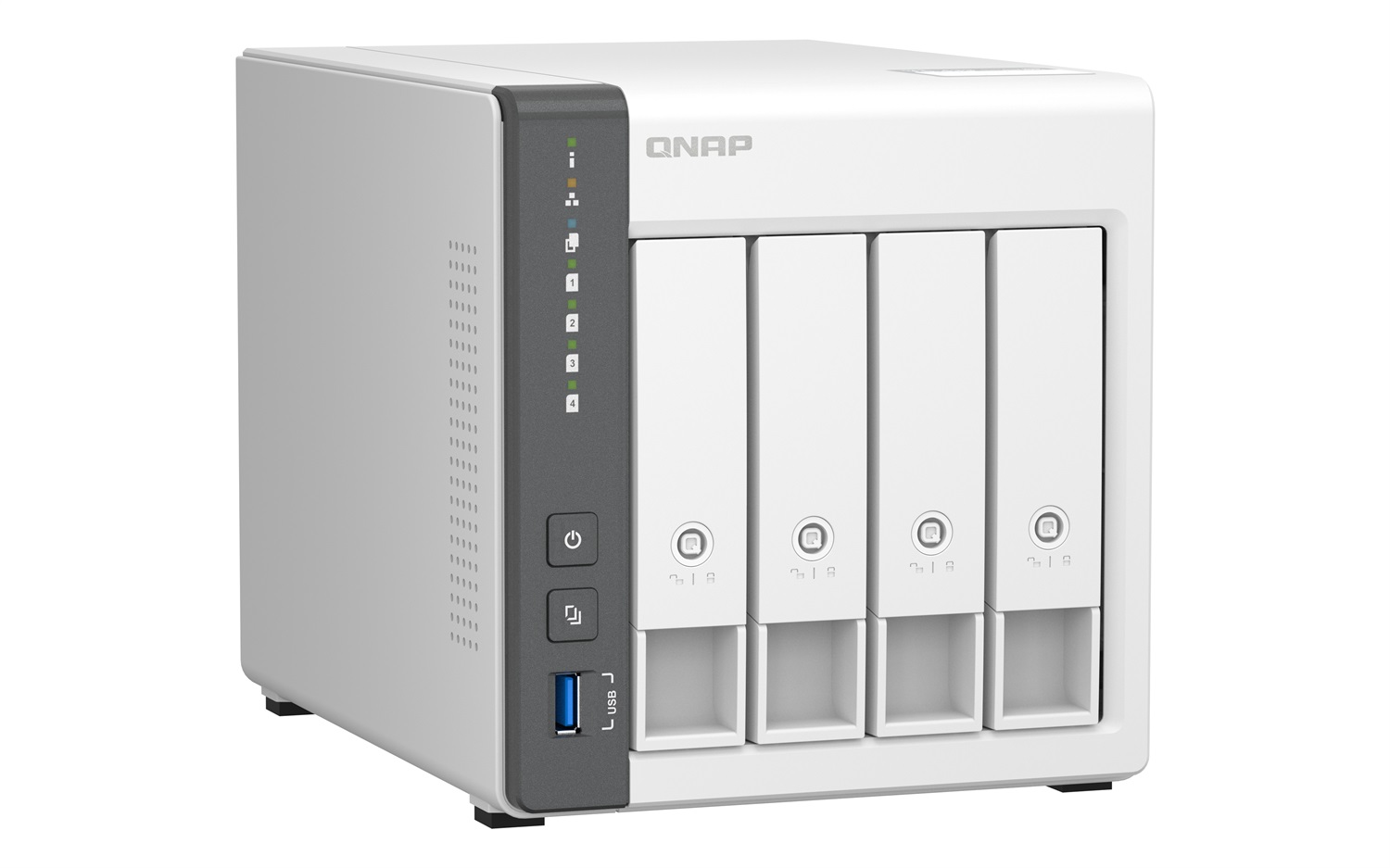QNAP TS-433-4G NAS Tower ARM Cortex-A55 4 GB - 4 Bay SATA 6Gb/s con 2.5GbE e GbE