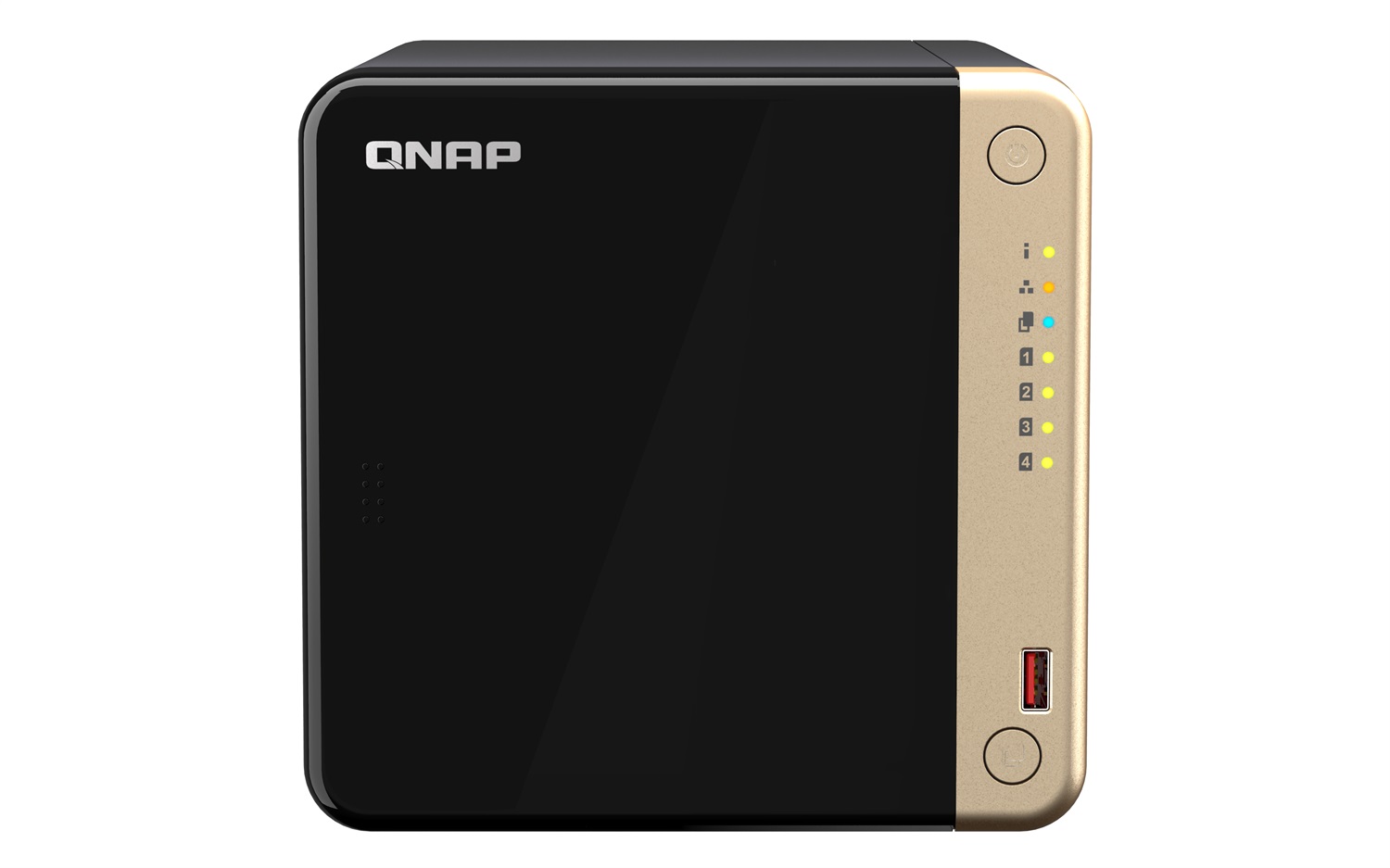 QNAP TS-464 NAS Tower Intel® Celeron® N5095/N5105 8 GB DDR4 4 Bay SATA 6Gb/s Ethernet LAN Nero
