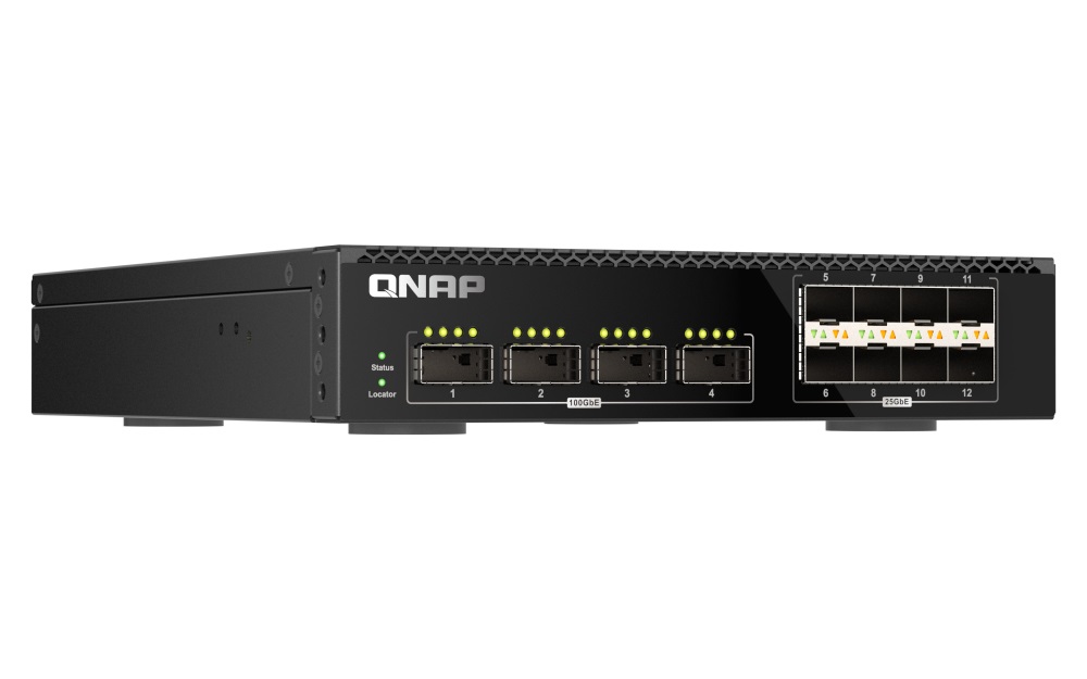 QNAP QSW-M7308R-4X Switch di rete Gestito L2 Rack 1U con 4 porte 100GbE e 8 porte 25GbE