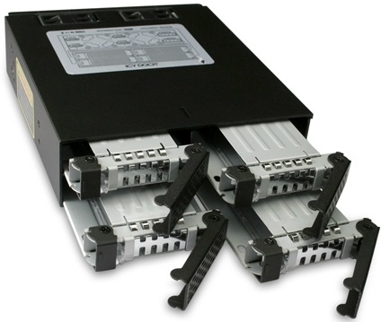Icy Dock MB994SP-4S - Rugged Full Metal 4 Bay 2.5