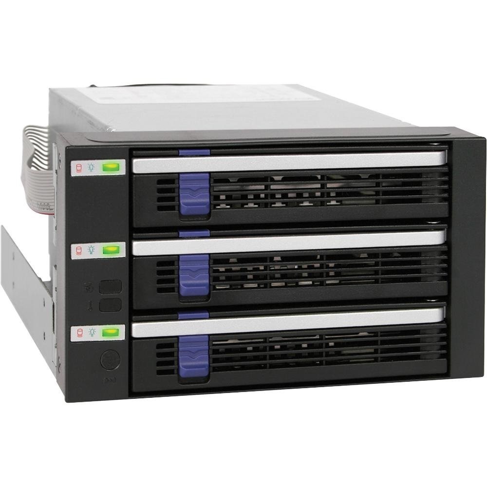 Icy Dock MB153SP-B Pannello Drive Bay Nero - 3 Bay Hot-Swap per Hard Disk SATA 3.5