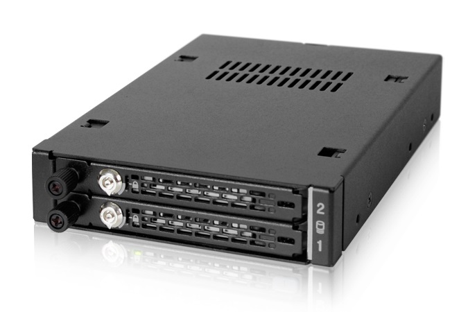 Icy Dock MB492SKL-B Pannello Drive Bay Nero per 2x2.5