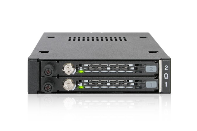Icy Dock MB492SKL-B Pannello Drive Bay Nero per 2x2.5