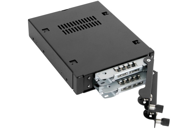 Icy Dock MB492SKL-B Pannello Drive Bay Nero per 2x2.5