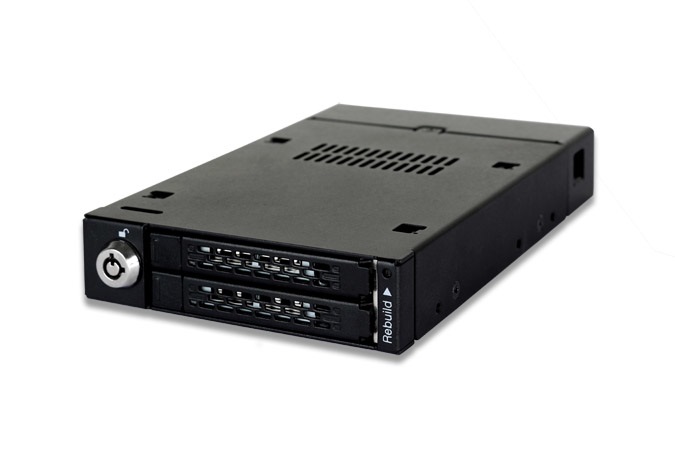 Icy Dock ToughArmor MB992SKR-B - Rack amovibile in metallo per 2 HDD/SSD da 2,5