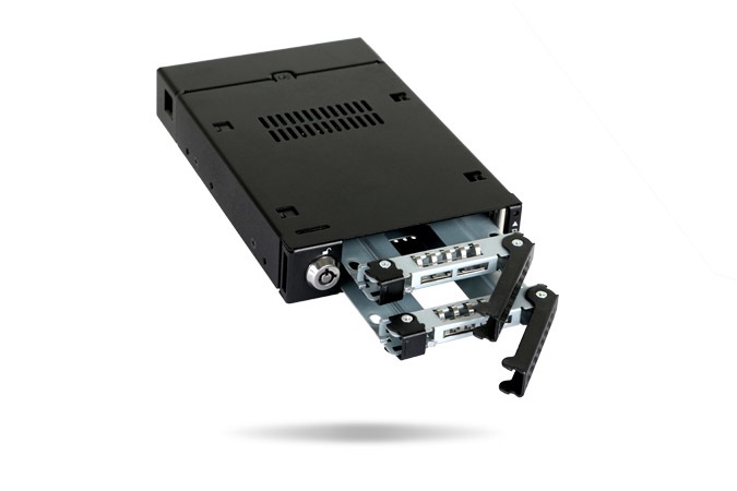 Icy Dock ToughArmor MB992SKR-B - Rack amovibile in metallo per 2 HDD/SSD da 2,5