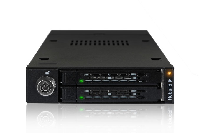 Icy Dock ToughArmor MB992SKR-B - Rack amovibile in metallo per 2 HDD/SSD da 2,5