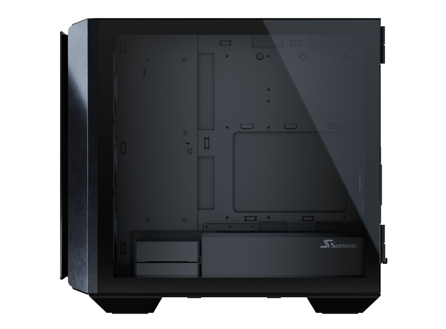 Seasonic SYNCRO Q704 Midi Tower con Alimentatore DGC-750W Nero - Chassis ATX in Alluminio e Vetro Temperato