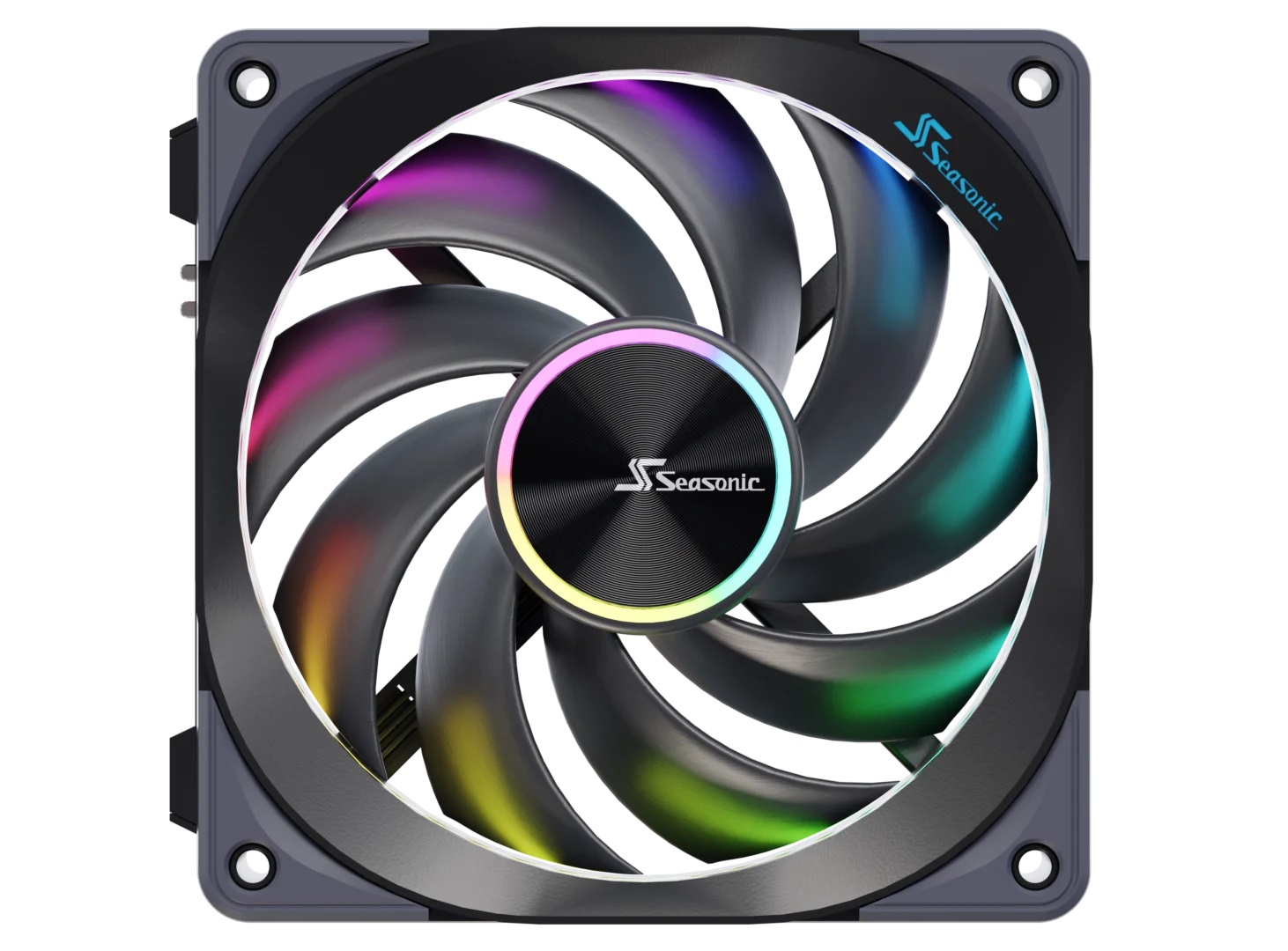 Seasonic MagFlow 1225 PWM ARGB Ventole per Computer 120mm Kit da 3 Nero