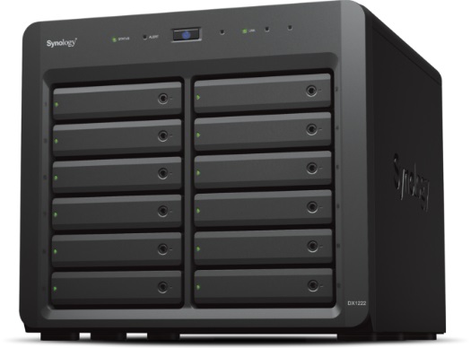 Synology DX1222 Box Esterno HDD/SSD Nero 2.5/3.5