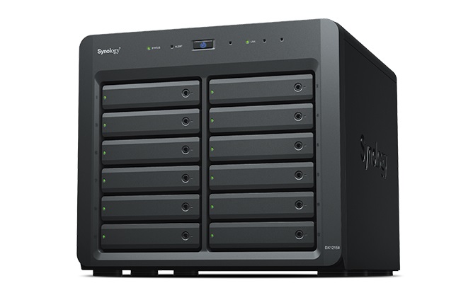 Synology DX1215II Box Esterno HDD/SSD 12 Bay Nero 2.5/3.5