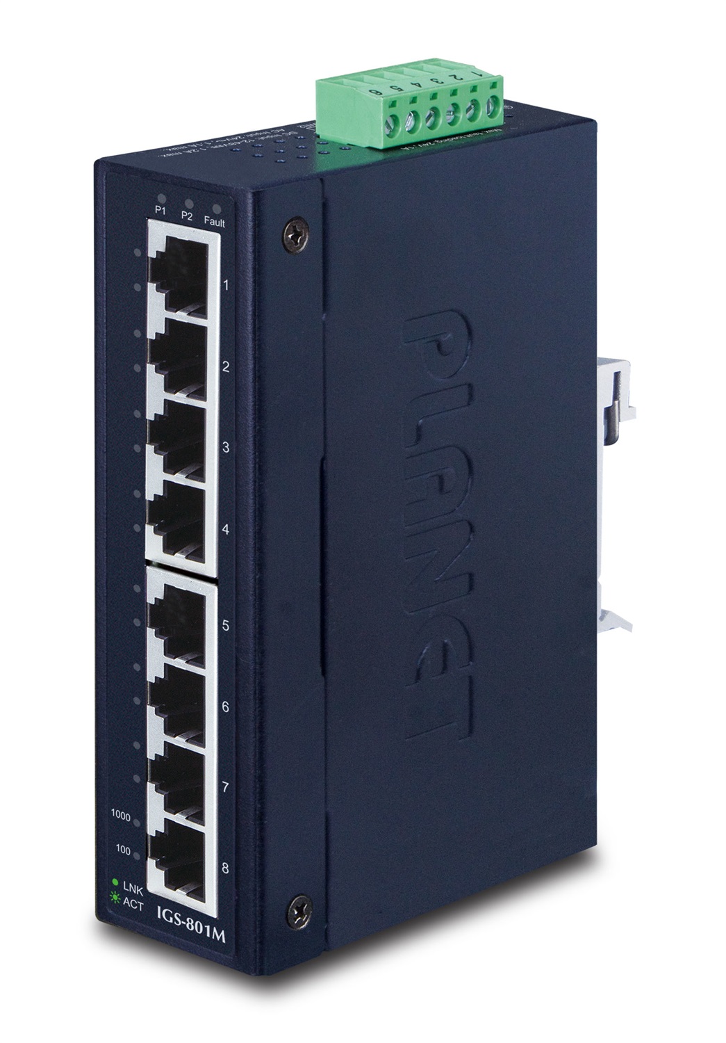 PLANET IGS-801M Switch di Rete Gestito L2 Gigabit Ethernet 8 Porte 10/100/1000 Mbps 1U Blu