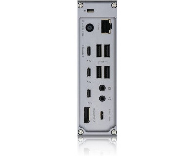 CalDigit TS4 - Thunderbolt Station 4 Grigio con 18 Porte, Cavo Thunderbolt 4 da 0.7m e Alimentazione USB fino a 98 W