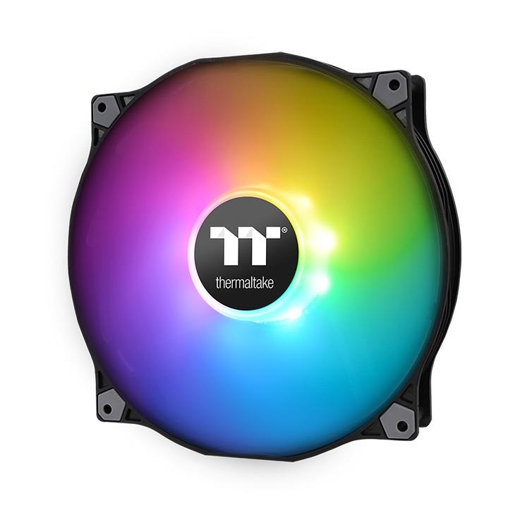 Thermaltake Pure 20 ARGB Ventilatore 200mm Nero - Velocità 500-1000 Giri/min, Flusso d'aria 129,54 pdc/min