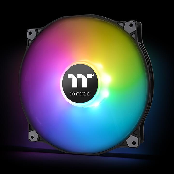 Thermaltake Pure 20 ARGB Ventilatore 200mm Nero - Velocità 500-1000 Giri/min, Flusso d'aria 129,54 pdc/min