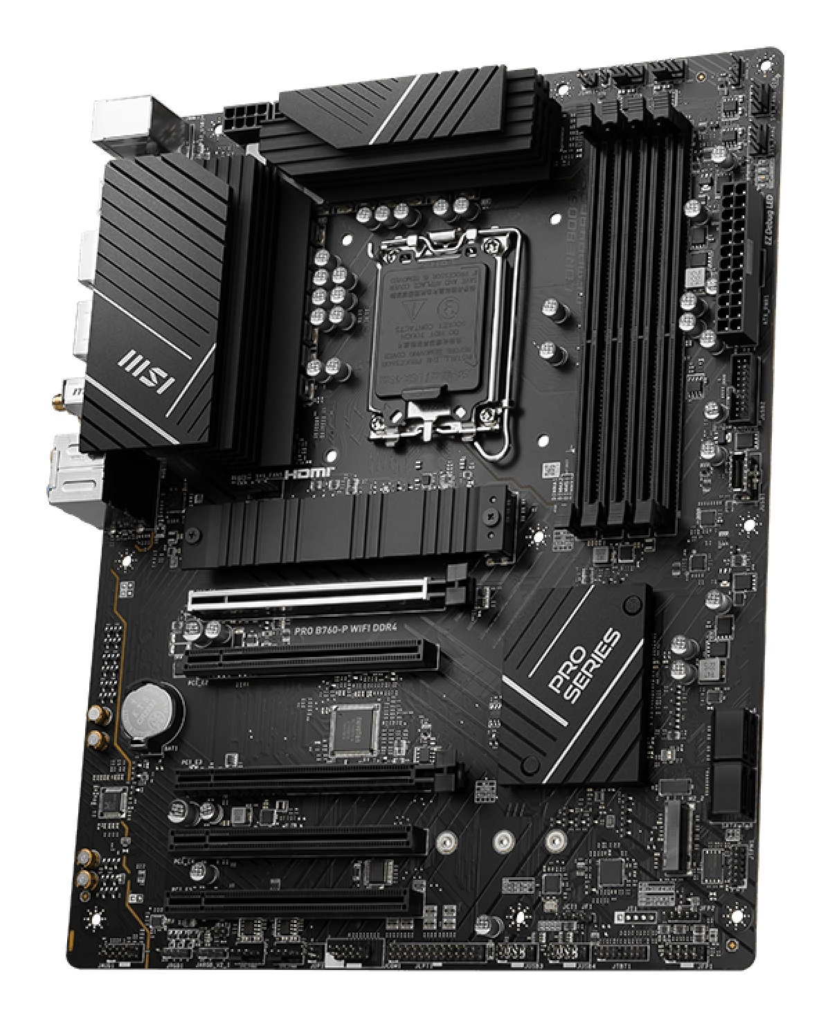 MSI PRO B760-P WIFI DDR4 Scheda Madre ATX LGA 1700 - Supporta Processori Intel di 12°, 13° e 14° Gen, DDR4 fino a 5333 MHz, Slot PCIe 4.0 x16, M.2 Gen4, LAN 2.5G, Wi-Fi 6E