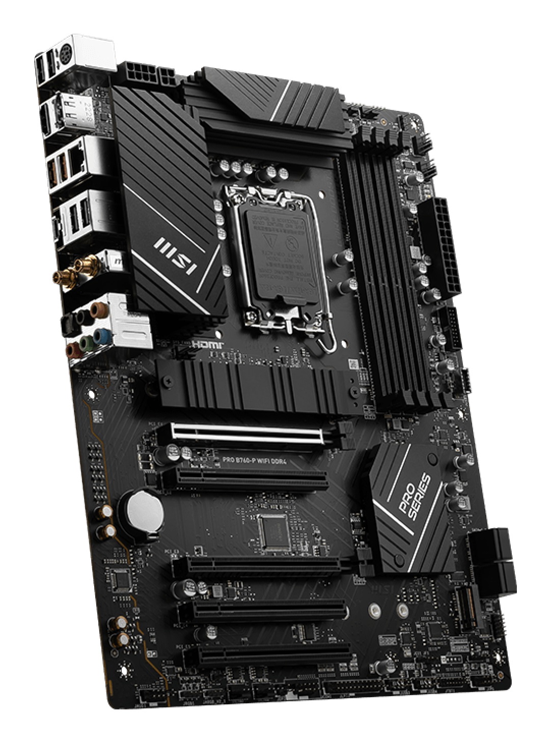 MSI PRO B760-P WIFI DDR4 Scheda Madre ATX LGA 1700 - Supporta Processori Intel di 12°, 13° e 14° Gen, DDR4 fino a 5333 MHz, Slot PCIe 4.0 x16, M.2 Gen4, LAN 2.5G, Wi-Fi 6E