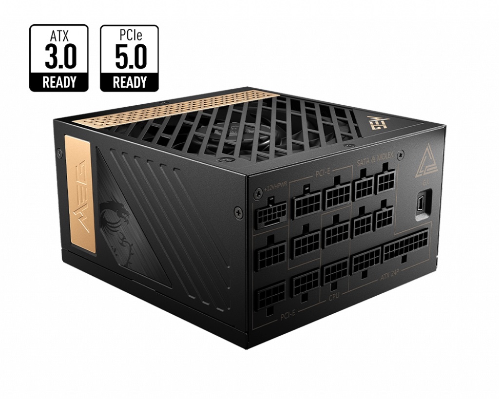 MSI MEG AI1300P PCIE5 alimentatore per computer 1300 W 24-pin ATX ATX Nero