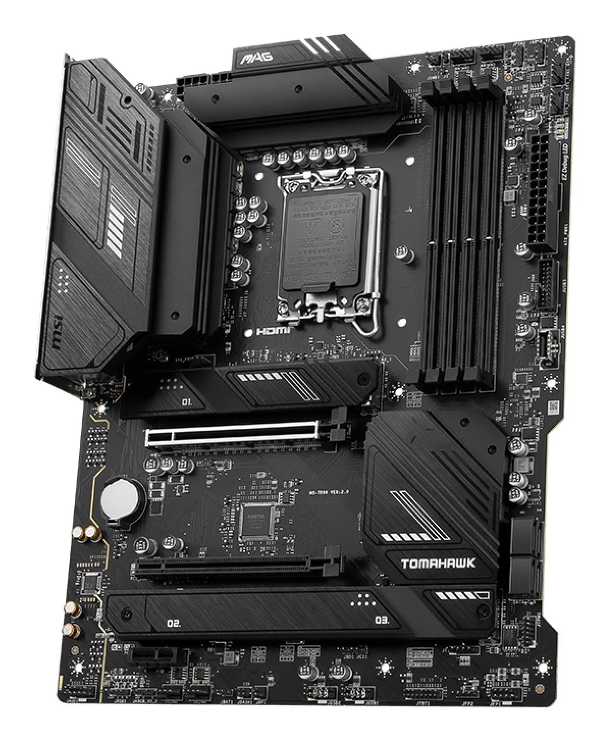 MSI MAG B760 TOMAHAWK WIFI Scheda Madre ATX LGA 1700 - Supporta Intel Core 12a/13a Gen, DDR5 fino a 128GB, Wi-Fi 6E, 4xDDR5, 3xM.2, 4xSATA3