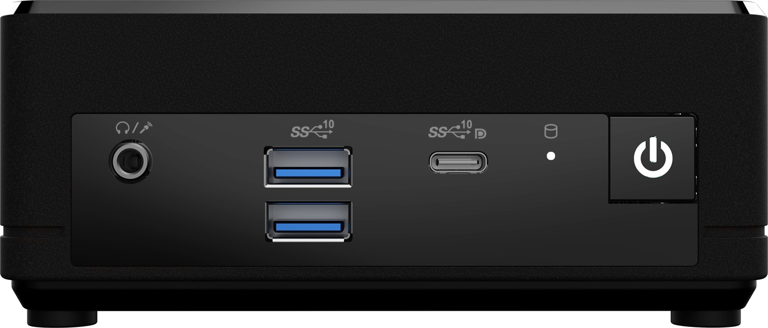MSI Cubi N ADL-002BEU Mini PC Barebone Nero con Intel N100, 0,69L, fino a 16GB DDR4, HDD & SSD supportati, Wi-Fi 5