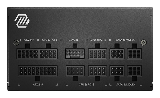 MSI MAG A850GL PCIE5 Alimentatore 850W 80 Plus Gold Completamente Modulare ATX 3.0 con Supporto GPU PCIe 5.0 e Ventola FDB 120mm