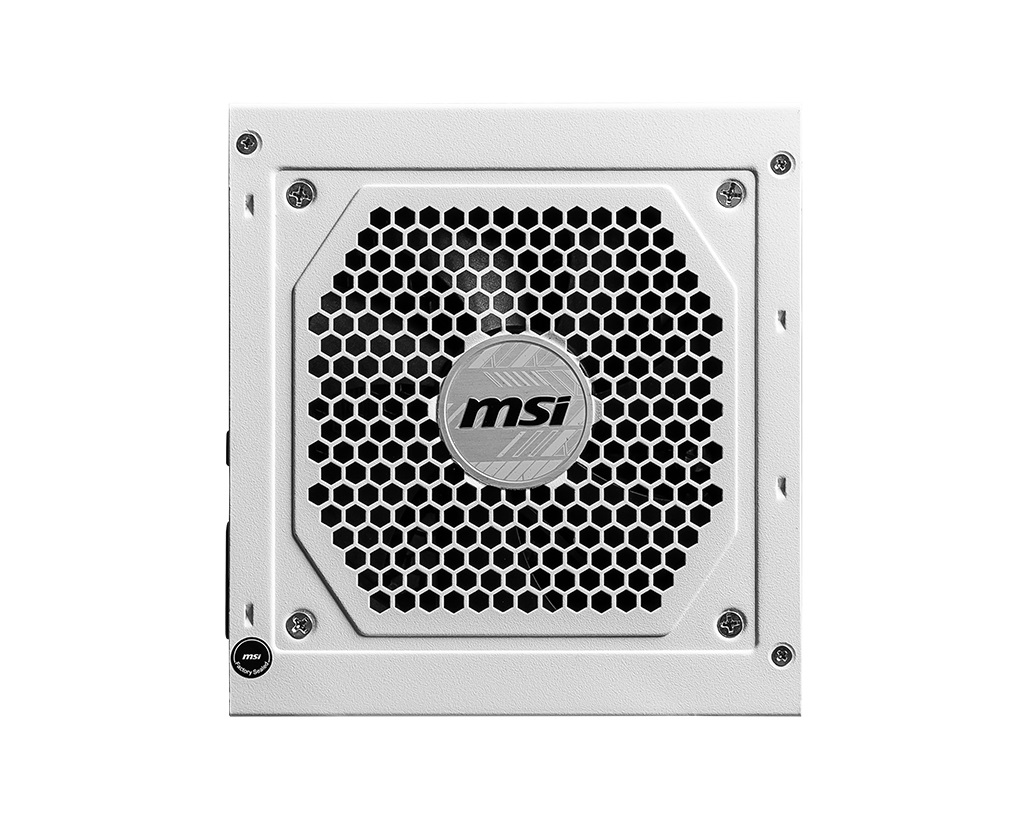 MSI MAG A850GL PCIE5 White Alimentatore 850W, 80 PLUS Gold, Completamente Modulare, ATX 3.0, Supporto GPU PCIe 5.0, Ventola FDB da 120 mm, Cavi Neri Piatti, 7 Anni di Garanzia