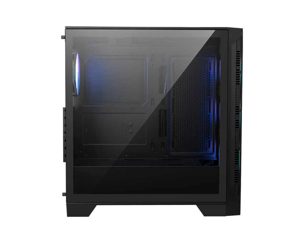MSI MAG FORGE 320R AIRFLOW - Micro Tower PC Case Nero e Trasparente con Ventole ARGB e Pannello in Vetro Temperato
