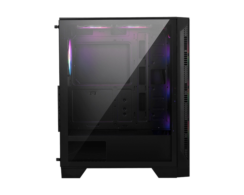 MSI MAG Forge 120A Airflow Case PC Midi Tower ATX, Micro-ATX & Mini-ITX, Vetro Temperato, Pannello Frontale Mesh, 6 Ventole Auto-RGB da 120 mm, Filtro Antipolvere Magnetico, Porte USB 3.2 Gen 1 Type-A