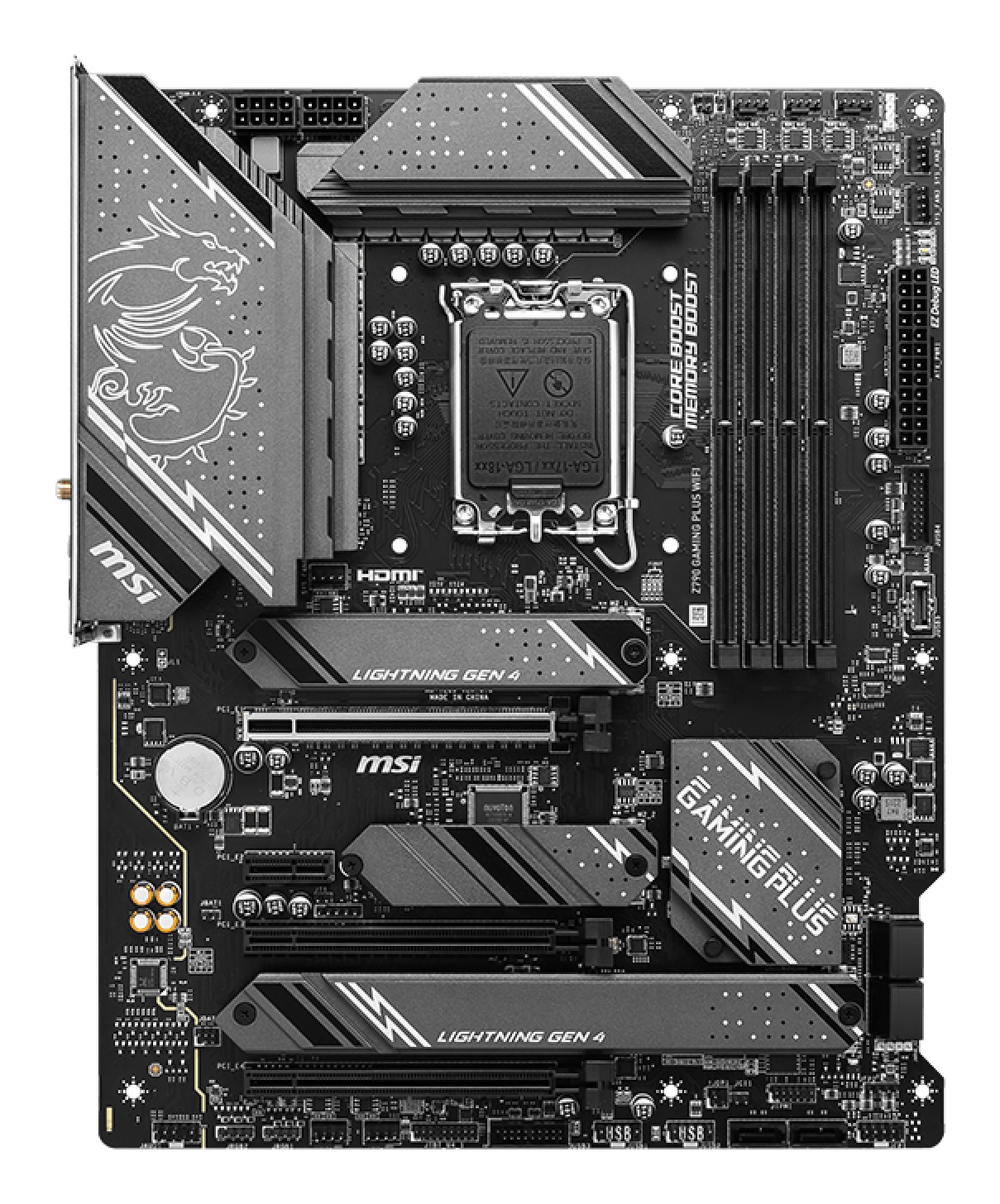 MSI Z790 GAMING PLUS WIFI - Scheda Madre ATX LGA 1700 con Chipset Intel Z790, Supporto DDR5 fino a 192 GB, PCIe 5.0, Wi-Fi 6E e LAN 2.5G